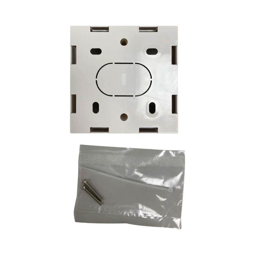 Tripp Lite Single-Gang Surface Mounting Box, UK Style, 86 x 86 x 47 mm, White, TAA — Being Shipped