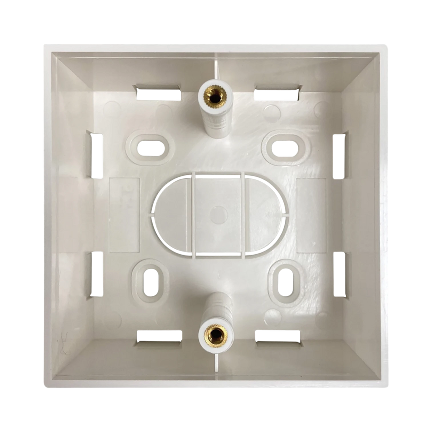 Tripp Lite Single-Gang Surface Mounting Box, UK Style, 86 x 86 x 47 mm, White, TAA — Being Shipped