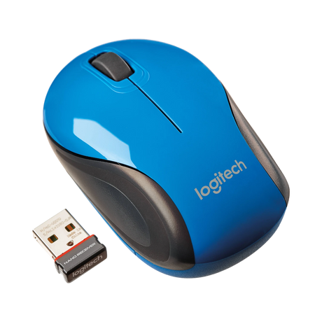 Logitech M187 Wireless Ultra Portable Mouse (Blue) — Being Shipped