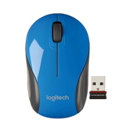 Logitech M187 Wireless Ultra Portable Mouse (Blue) — Being Shipped