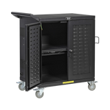 Tripp Lite Safe-IT UV Locking Storage Cart for Mobile Devices and AV Equipment, Black — Being Shipped