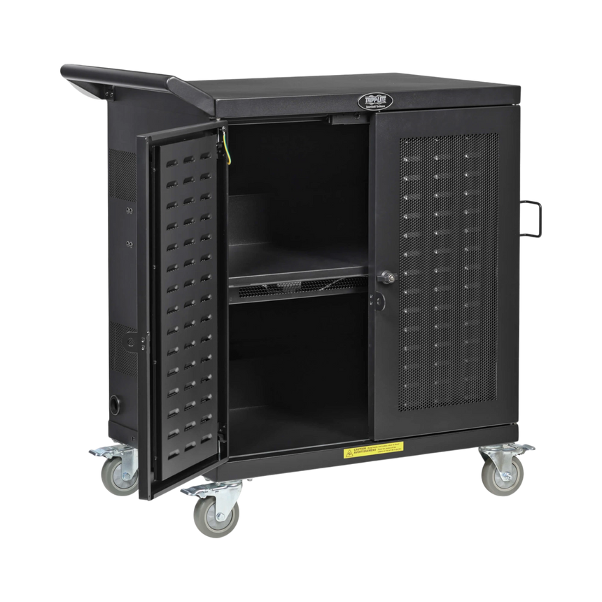 Tripp Lite Safe-IT UV Locking Storage Cart for Mobile Devices and AV Equipment, Black — Being Shipped