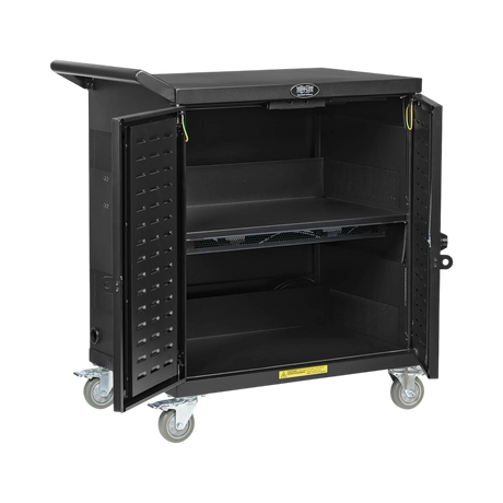 Tripp Lite Safe-IT UV Locking Storage Cart for Mobile Devices and AV Equipment, Black — Being Shipped