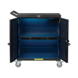 Tripp Lite Safe-IT UV Locking Storage Cart for Mobile Devices and AV Equipment, Black — Being Shipped