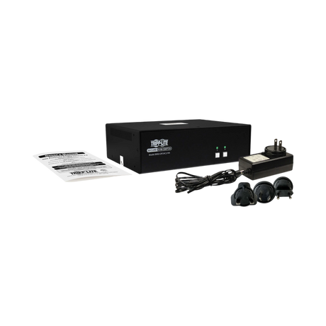Tripp Lite Secure KVM Switch, 2-Port, Dual Head, DisplayPort to DisplayPort, 4K, NIAP PP4.0, Audio, CAC, TAA — Being Shipped