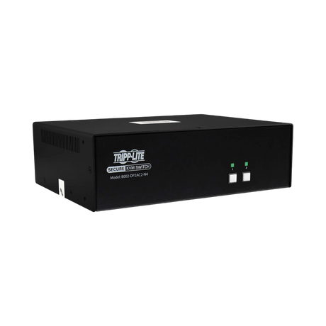 Tripp Lite Secure KVM Switch, 2-Port, Dual Head, DisplayPort to DisplayPort, 4K, NIAP PP4.0, Audio, CAC, TAA — Being Shipped