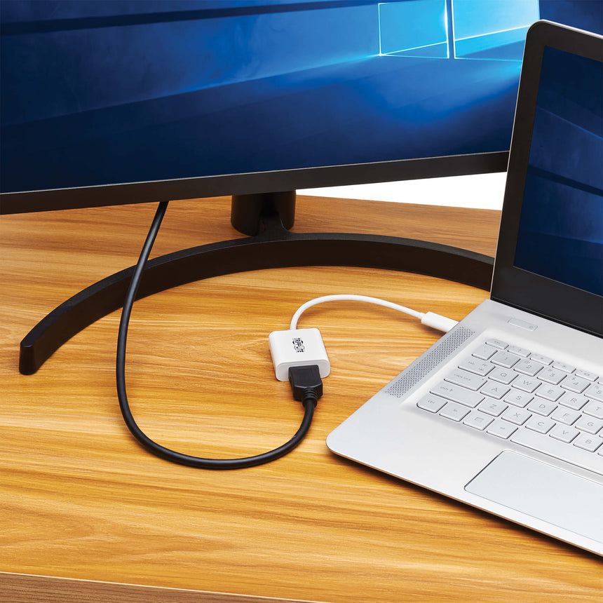 Tripp Lite USB-C to HDMI Adapter (M/F), 8K 60 Hz, HDR, 4:4:4, HDCP 2.3, White — Being Shipped