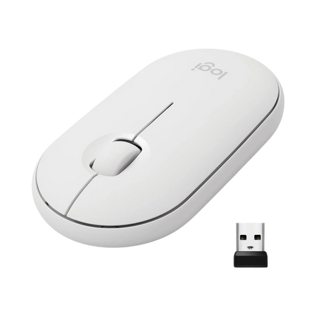 Logitech Slim Wireless Bluetooth Mouse (Off-White) — Being Shipped
