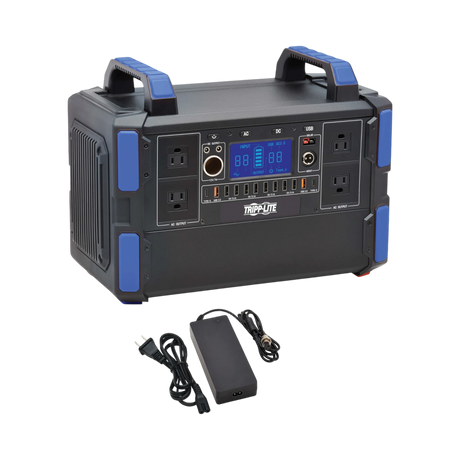 Tripp Lite Portable Power Station, 1000W, Lithium-Ion (LFP), AC, DC, USB-A, USB-C, QC 3.0 — Being Shipped