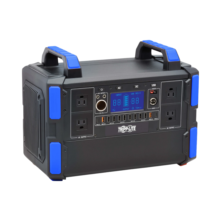 Tripp Lite Portable Power Station, 1000W, Lithium-Ion (LFP), AC, DC, USB-A, USB-C, QC 3.0 — Being Shipped