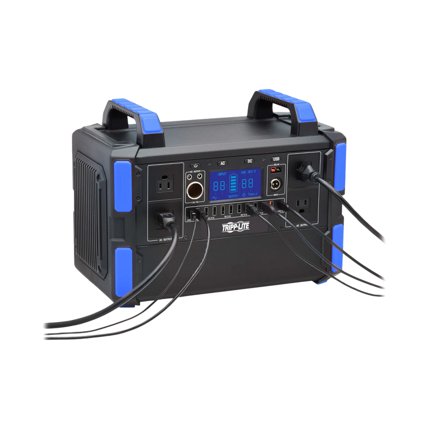 Tripp Lite Portable Power Station, 1000W, Lithium-Ion (LFP), AC, DC, USB-A, USB-C, QC 3.0 — Being Shipped