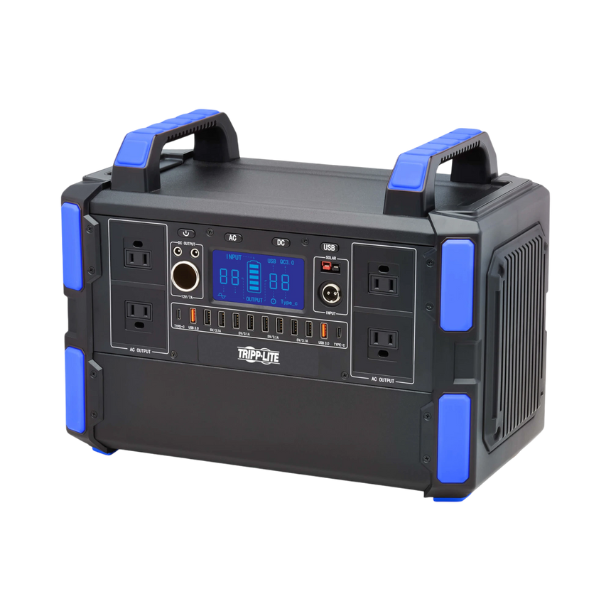Tripp Lite Portable Power Station, 1000W, Lithium-Ion (LFP), AC, DC, USB-A, USB-C, QC 3.0 — Being Shipped