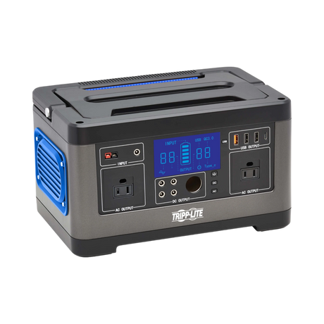 Tripp Lite Portable Power Station, 500W, Lithium-Ion (NMC), AC, DC, USB-A, USB-C, QC 3.0 — Being Shipped