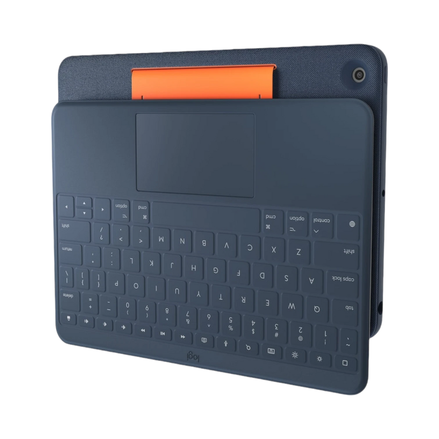 Logitech Rugged Combo 3 Touch Keyboard with Trackpad for iPad (7th/8th/9th Generation, Blue) — Being Shipped
