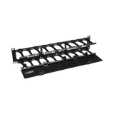 Tripp Lite SmartRack 2U High Capacity Horizontal Cable Manager, Finger duct with dual-hinge cover — Being Shipped