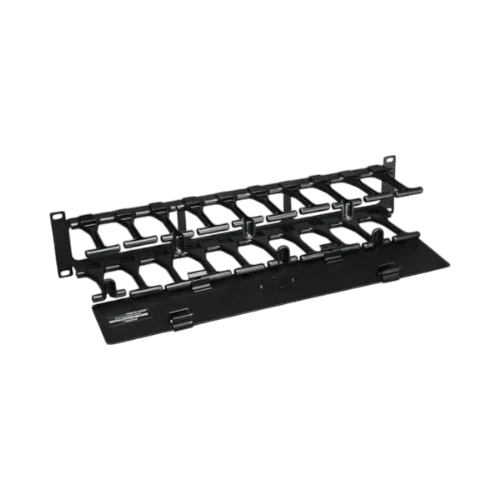 Tripp Lite SmartRack 2U High Capacity Horizontal Cable Manager, Finger duct with dual-hinge cover — Being Shipped