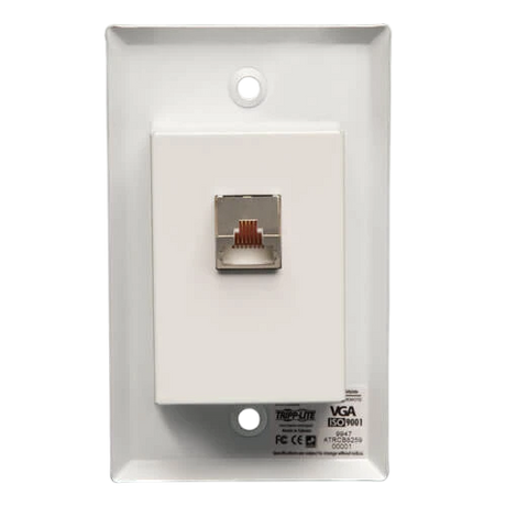 Tripp Lite VGA over Cat5/6 Extender, Wall Plate Receiver for Video/Audio, Up to 1000 ft. (305 m), TAA — Being Shipped