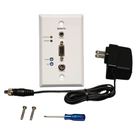 Tripp Lite VGA over Cat5/6 Extender, Wall Plate Receiver for Video/Audio, Up to 1000 ft. (305 m), TAA — Being Shipped