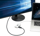 Tripp Lite Keyspan Mini DisplayPort to VGA/DVI/HDMI All-in-One Video Converter Adapter, White, 6-in. (15.24 cm) — Being Shipped