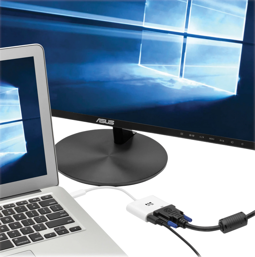 Tripp Lite USB-C to DVI Adapter with PD Charging (White) — Being Shipped