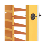 Tripp Lite High-Capacity Vertical Cable Manager - Deep Double Finger Duct with Cover, Double Sided, 6 in. Wide, Yellow/Black, 7 ft. (2.2 m) — Being Shipped
