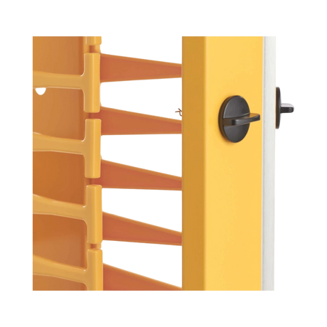 Tripp Lite High-Capacity Vertical Cable Manager - Deep Double Finger Duct with Cover, Double Sided, 6 in. Wide, Yellow/Black, 7 ft. (2.2 m) — Being Shipped