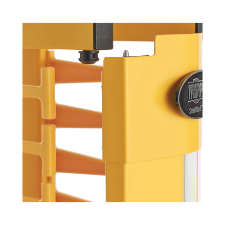 Tripp Lite High-Capacity Vertical Cable Manager - Deep Double Finger Duct with Cover, Double Sided, 6 in. Wide, Yellow/Black, 7 ft. (2.2 m) — Being Shipped