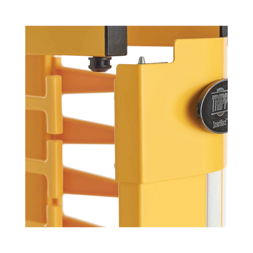 Tripp Lite High-Capacity Vertical Cable Manager - Deep Double Finger Duct with Cover, Double Sided, 6 in. Wide, Yellow/Black, 7 ft. (2.2 m) — Being Shipped