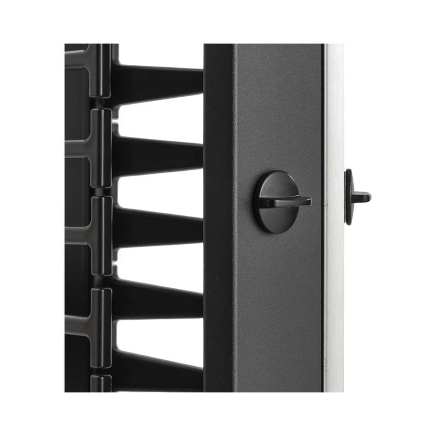 Tripp Lite High-Capacity Vertical Cable Manager - Deep Double Finger Duct with Cover, Double Sided, 6 in. Wide, Yellow/Black, 7 ft. (2.2 m) — Being Shipped