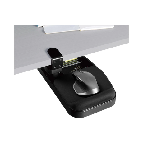 Tripp Lite Under-Desk Clamp-On Storage Tray with Built-In Mouse Pad and Wrist Rest — Being Shipped