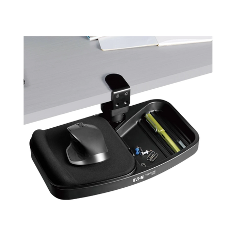 Tripp Lite Under-Desk Clamp-On Storage Tray with Built-In Mouse Pad and Wrist Rest — Being Shipped