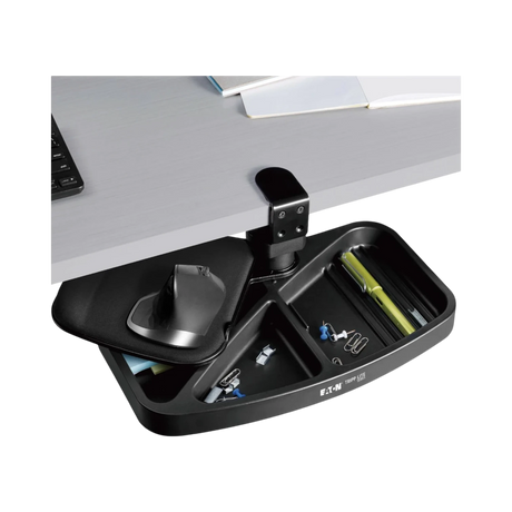 Tripp Lite Under-Desk Clamp-On Storage Tray with Built-In Mouse Pad and Wrist Rest — Being Shipped