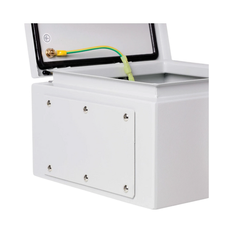 Tripp Lite SmartRack Outdoor Industrial Enclosure with Lock, NEMA 4, Surface Mount, Metal Construction, 10 x 10 x 6 in., Gray — Being Shipped