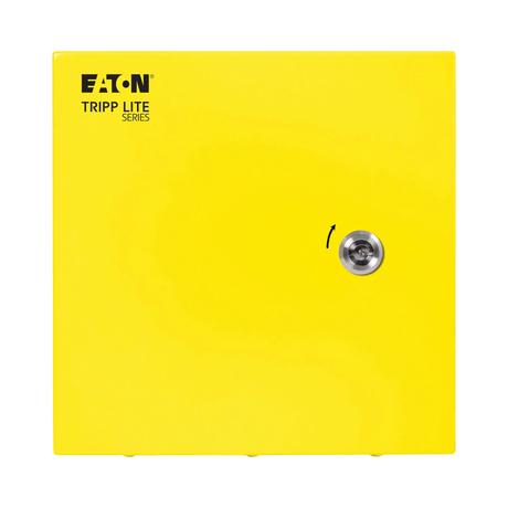 Tripp Lite SmartRack Outdoor Industrial Enclosure with Lock, NEMA 4, Surface Mount, Metal Construction, 10 x 10 x 6 in., Yellow — Being Shipped