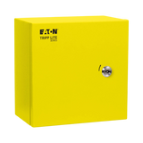 Tripp Lite SmartRack Outdoor Industrial Enclosure with Lock, NEMA 4, Surface Mount, Metal Construction, 10 x 10 x 6 in., Yellow — Being Shipped