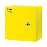 Tripp Lite SmartRack Outdoor Industrial Enclosure with Lock, NEMA 4, Surface Mount, Metal Construction, 10 x 10 x 6 in., Yellow — Being Shipped
