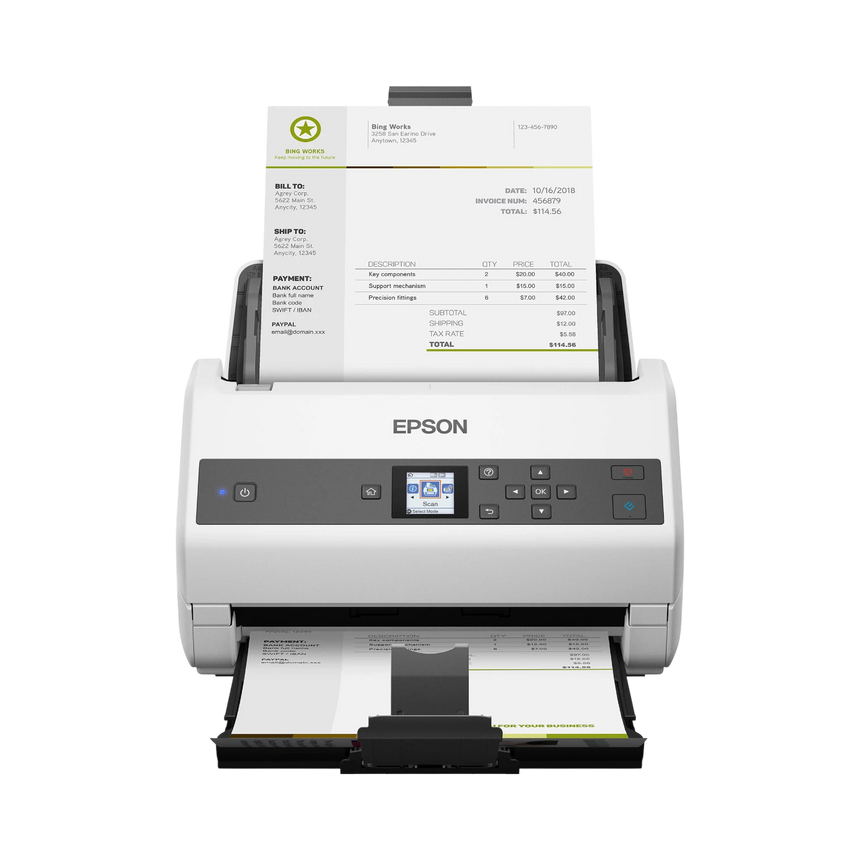Epson DS-870 Color Duplex Workgroup Document Scanner — Being Shipped