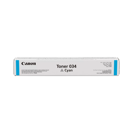 Canon 034 Cyan Toner Cartridge for MF810Cdn/MF820Cdn — Being Shipped