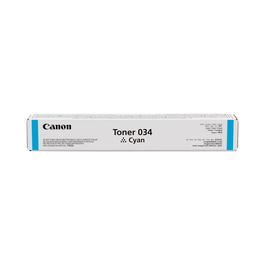 Canon 034 Cyan Toner Cartridge for MF810Cdn/MF820Cdn — Being Shipped