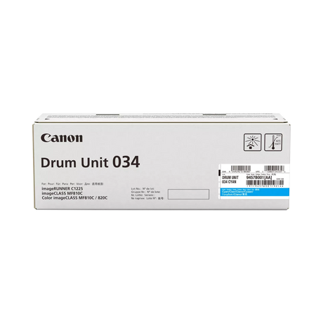Canon Drum Unit 034 Cyan Cartridge for MF810Cdn & MF820Cdn — Being Shipped