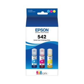 Epson T542 Multi-Color Ink Bottle Pack (Cyan, Magenta, Yellow) — Being Shipped