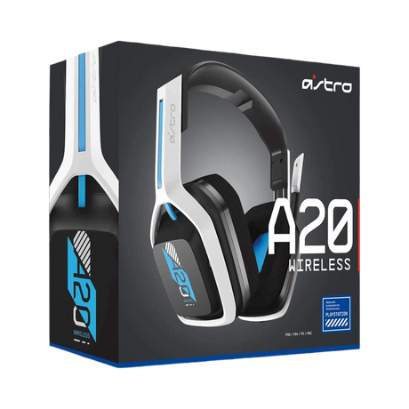 Logitech ASTRO Gaming A20 Wireless Gaming Headset for PlayStation 4 & 5 (Black/White/Blue) — Being Shipped