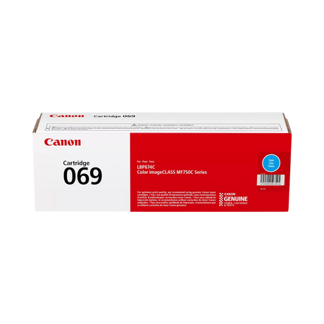 Canon 069 Cyan Toner Cartridge for imageCLASS Laser Printers — Being Shipped