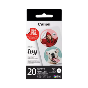 Canon ZINK Pre-Cut Circle Sticker Paper Pack (20 Sheets) — Being Shipped