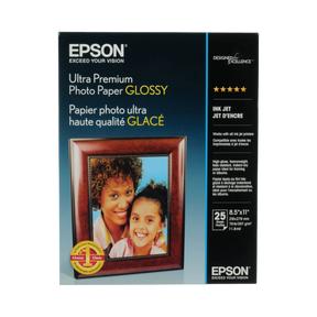 Epson Ultra Premium Photo Paper Glossy (8.5 x 11", 25 Sheets) — Being Shipped