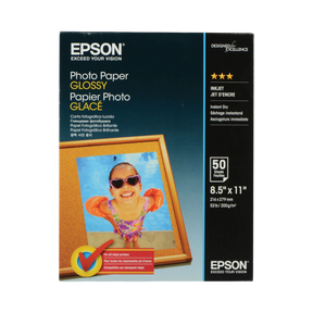 Epson Photo Paper Glossy (8.5 x 11", 50 Sheets) — Being Shipped