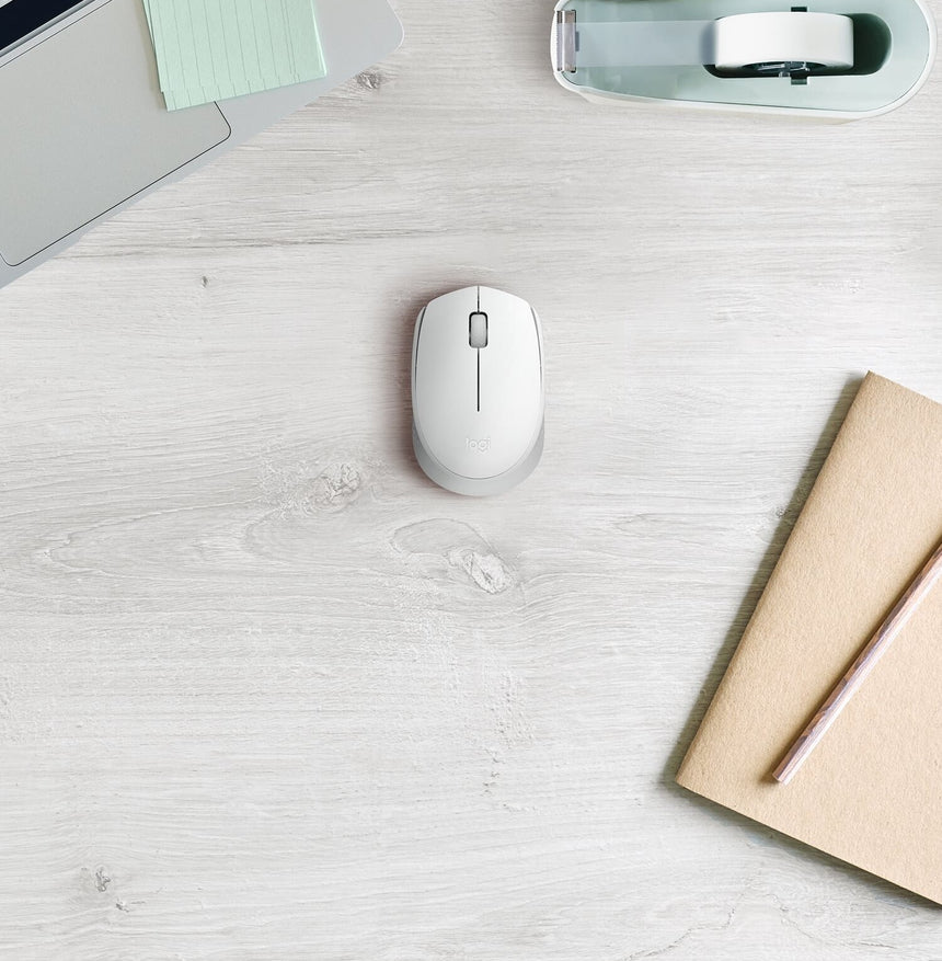 Logitech M170 Compact Wireless Mouse (White) — Being Shipped
