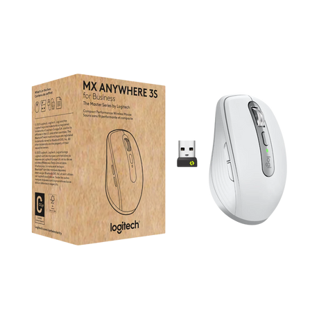 Logitech MX Anywhere 3S Business Wireless Mouse (Pale Gray) — Being Shipped