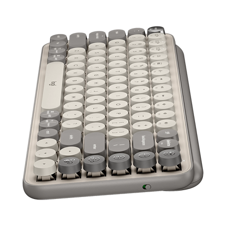 Logitech POP Keys Wireless Bluetooth Mechanical Keyboard (Mist) — Being Shipped