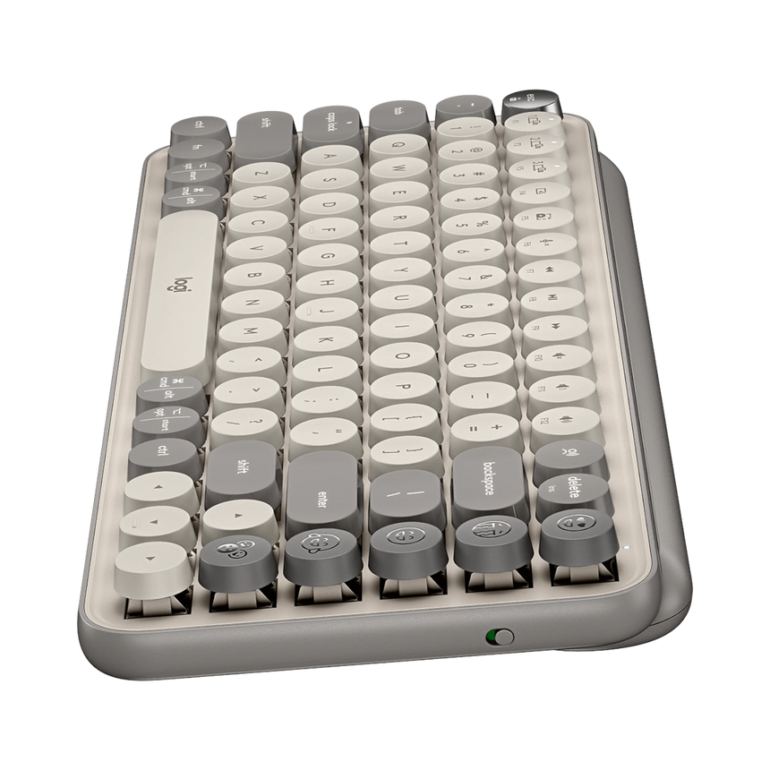 Logitech POP Keys Wireless Bluetooth Mechanical Keyboard (Mist) — Being Shipped